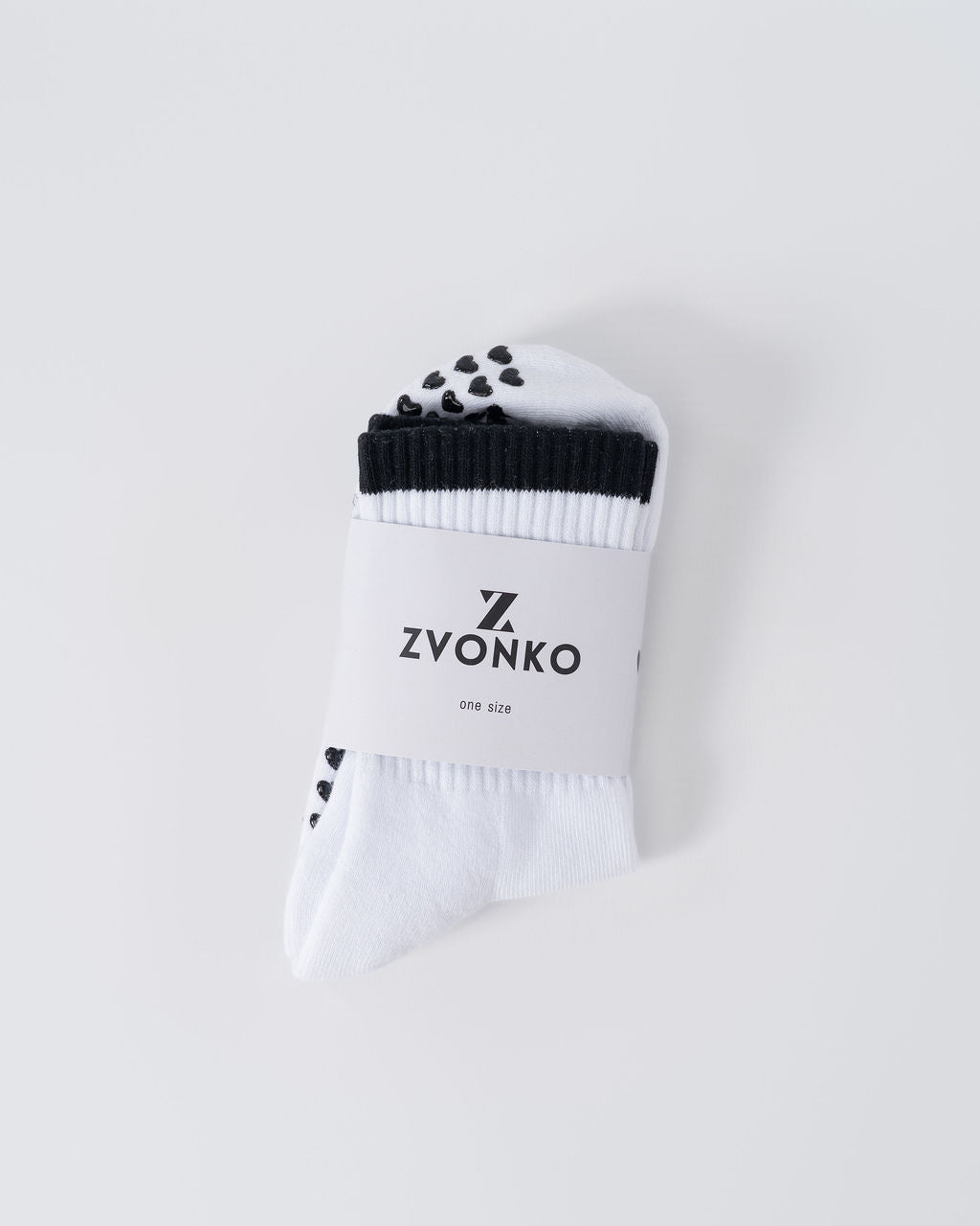 Black Heart Grip Socks