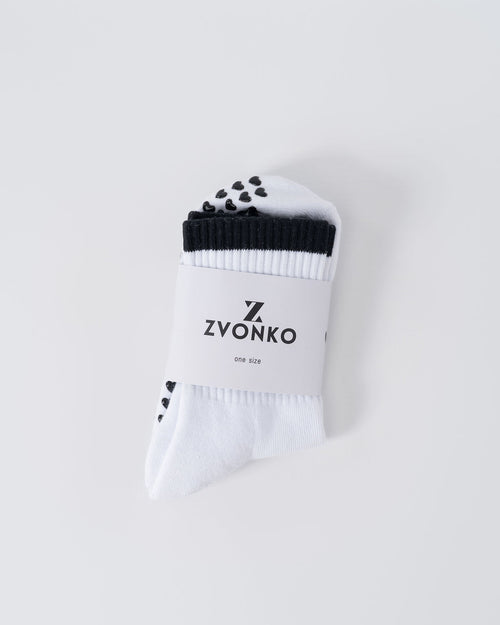 Black Heart Grip Socks