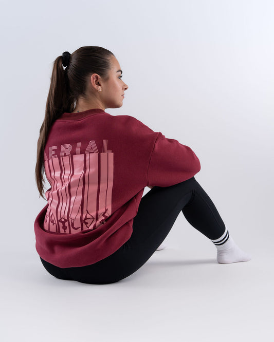 Burgundy Aerial Sweatshirt